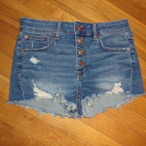 American Eagle Button Fly Denim Shorts 6